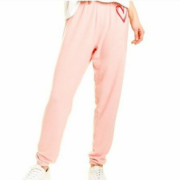 NWT Wildfox Stretchy Heart Knox Jogger Sweatpants - Picture 4 of 9